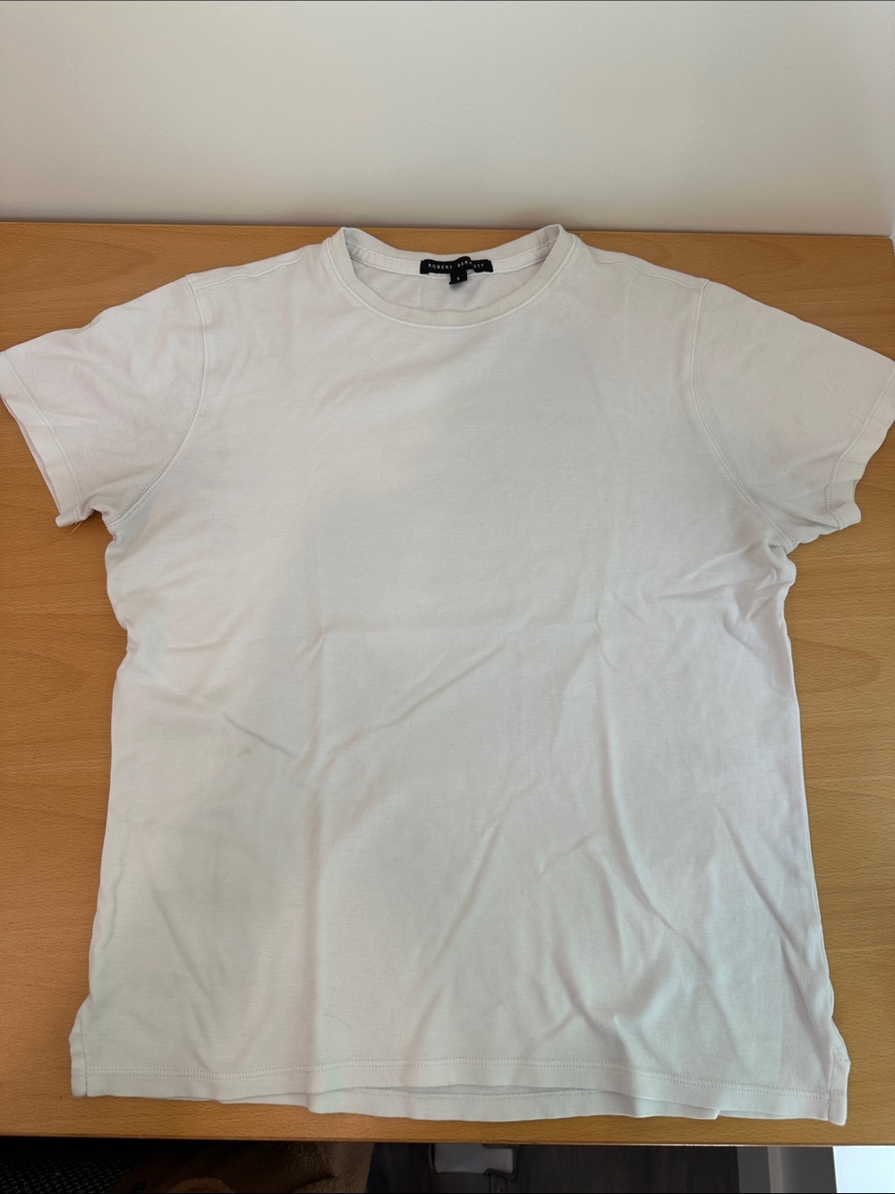 Robert Barakett White Crew Neck Short Sleeve Tee